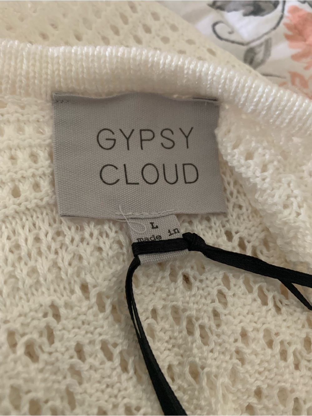 NWT Crochet Maxi Dress in Ivory - Picture 5 of 8